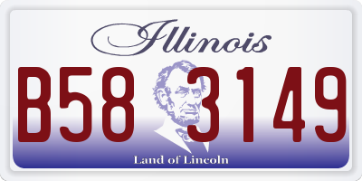 IL license plate B583149