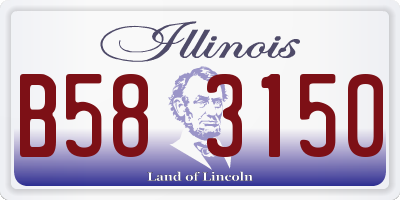 IL license plate B583150