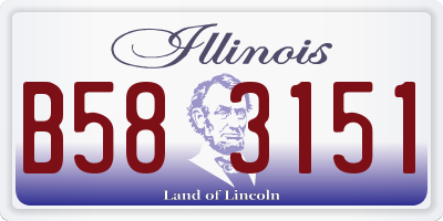 IL license plate B583151