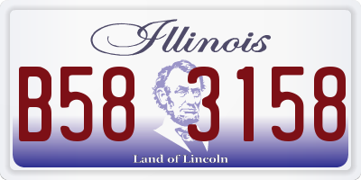 IL license plate B583158