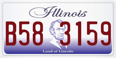 IL license plate B583159