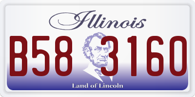 IL license plate B583160
