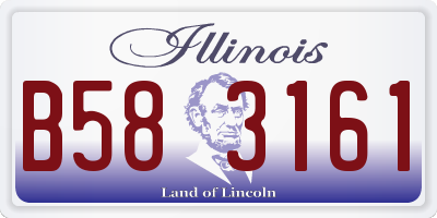 IL license plate B583161
