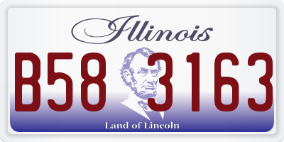 IL license plate B583163