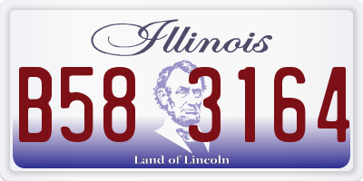 IL license plate B583164