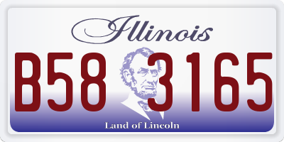 IL license plate B583165
