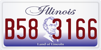 IL license plate B583166