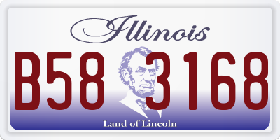 IL license plate B583168
