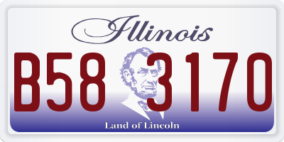 IL license plate B583170