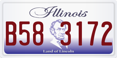 IL license plate B583172