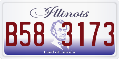 IL license plate B583173