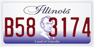 IL license plate B583174
