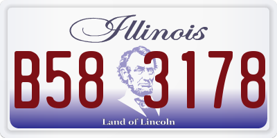 IL license plate B583178