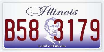 IL license plate B583179