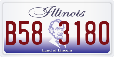 IL license plate B583180