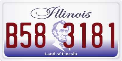 IL license plate B583181