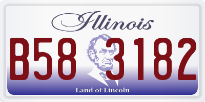 IL license plate B583182