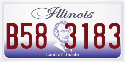 IL license plate B583183