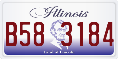 IL license plate B583184