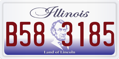 IL license plate B583185