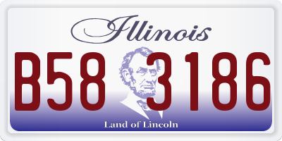 IL license plate B583186