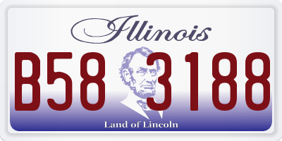 IL license plate B583188