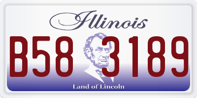 IL license plate B583189