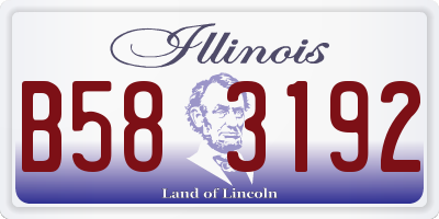 IL license plate B583192