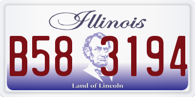 IL license plate B583194