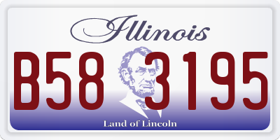IL license plate B583195