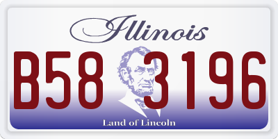 IL license plate B583196