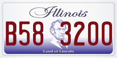 IL license plate B583200