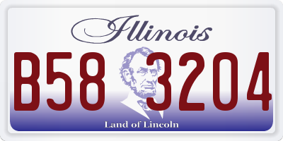 IL license plate B583204