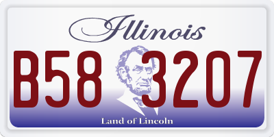 IL license plate B583207