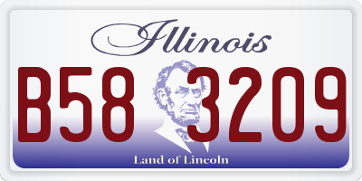 IL license plate B583209