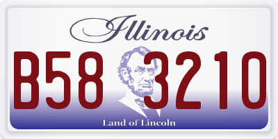 IL license plate B583210