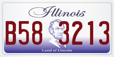 IL license plate B583213