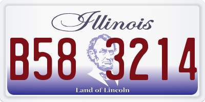 IL license plate B583214