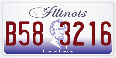 IL license plate B583216