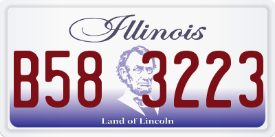 IL license plate B583223