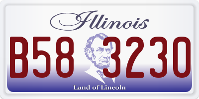 IL license plate B583230