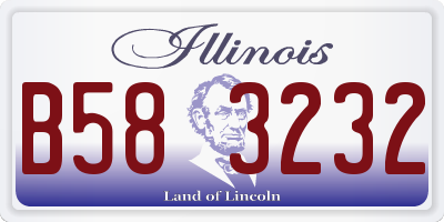 IL license plate B583232