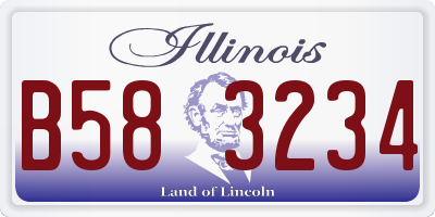 IL license plate B583234