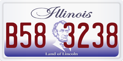 IL license plate B583238
