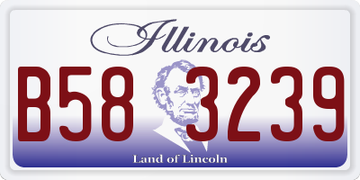IL license plate B583239
