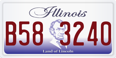 IL license plate B583240
