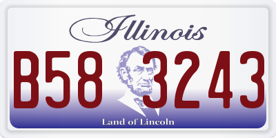 IL license plate B583243