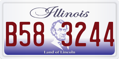 IL license plate B583244