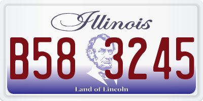 IL license plate B583245