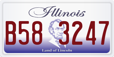 IL license plate B583247